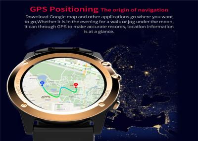 China GPS-Navigatie van het LEIDENE de Horlogekast Smart Watchmtk6572 Dual Core cpu Roestvrije staal Te koop