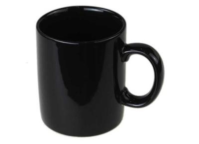 China 12OZ Black personalized ceramic coffee mugs for Hotel / restaurant / home for sale