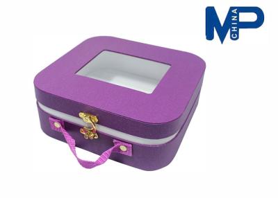 China Cube Fashionable suitcase storage box with silver coloured snap lock for sale