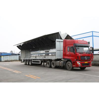 China Truck Trailer 13.6m Wing-Opening Van Semitrailer for sale