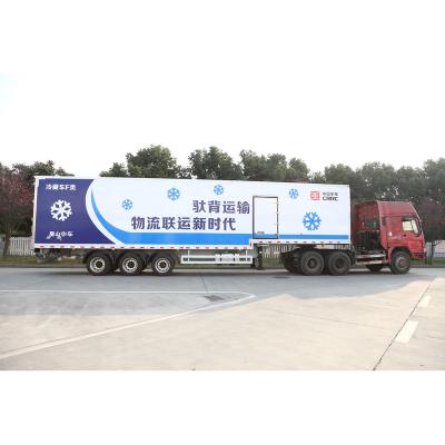 China Truck trailer refrigerator Van Semitrailer van truck cold storage van for sale