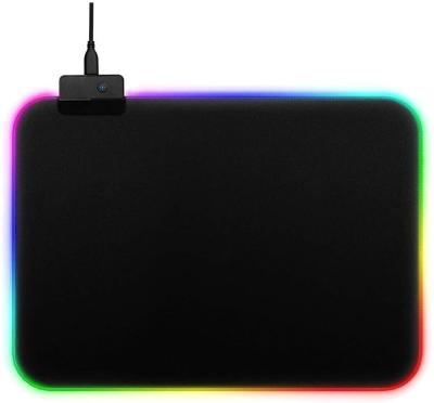 China Glowing Rubber Gaming USB RGB Cloth Gaming Mouse Pad for sale