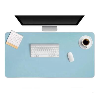 China Large 80x40 Mm Durable Ultra Smooth PU Leather Mouse Pad Quick Waterproof Mat for sale