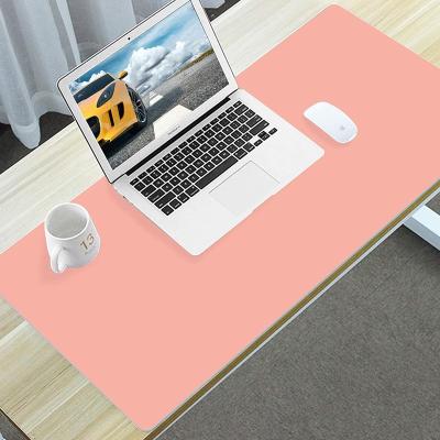 China Multifunctional Double-Sided Office Pad Office Blotter Durable Waterproof Leather Notebook Mouse Pad for sale