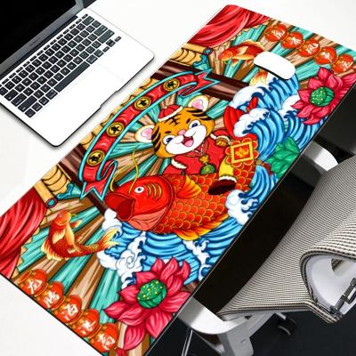 China Eco-friendly Thermal Transfer Sublimation XXL Big Gamer Desktop Heating Rubber Table Mats Mouse Pad for sale