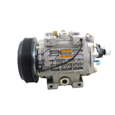 China 12V 24V Air Conditioner AC Compressor For Unicla UX330 8pk Refrigerated Truck BUS 44*35*27 for sale