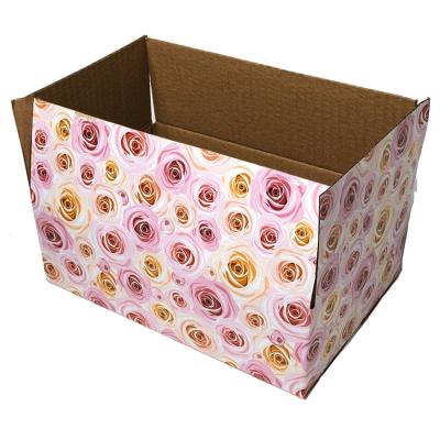 China BIODEGRADABLE Kraft Corrugated Box Big Pink Box Packaging New Color Corrugated Box for sale