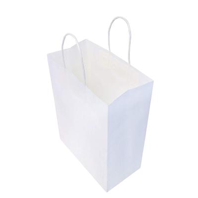 China Handmade Birthday Parties Restaurant Takeouts Shopping White Retail Goods Bag for sale