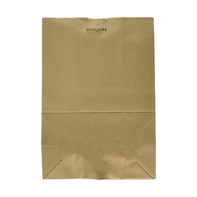 China Recyclable Heavy Duty Barrel Bag Recycle Brown Kraft Paper Bag for sale