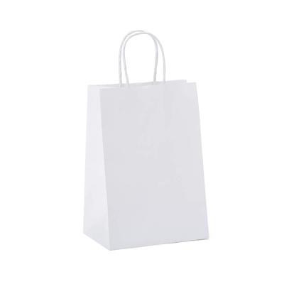 China Recyclable Exquisite Gift Dress Kraft Paper Bag With Handle Shopping Packaging Wedding for sale