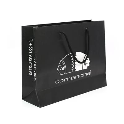 China Recyclable Feature Customized Logo Art Shopping Paper Bags Recyclable For Retail for sale