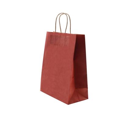 China Recycled Recyclables Bulk Recycled Paper Shopping Bag With Handles for sale