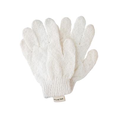 China EXFOLIATING body custom bamboo exfoliating glove gloves wholesale in bath brushes for sale