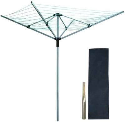 China Modern Steel 4AM 50M Rotary Airer Umbrella Clothes Hanging Rack For Outdoor Use for sale