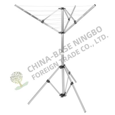 China Modern 3am Feet 16meters Spray Piping Light Line Aluminum Fabric Rotary Rack Stand Easy To Move Rotary Airer for sale