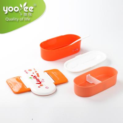 China Yooyee BPA Free Microwavable Microwavable Japanese Style Plastic Bento Box Wholesale for sale