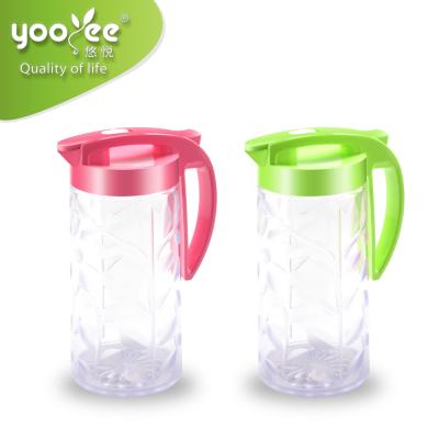 China China Manufacturer Sustainable Food Grade Plastic Jugs Ice Tea Pitcher With Handle Plastic Jugs for sale