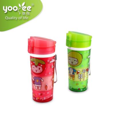 China Sustainable Leakproof Promotional Food Grade Two Layer Wall Water Bottle 450ml BPA Free For Heat Water for sale