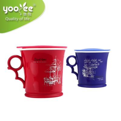 China BRIEF Couple Plastic Mug Hot Sales Promotional Gift for sale