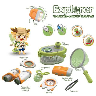 China Outdoor Camping Insect Observation Box Adventure Science Microscopes Explore Toy Educational Bug Catcher Kit For Kids 21.4*14.2*15.8cm for sale