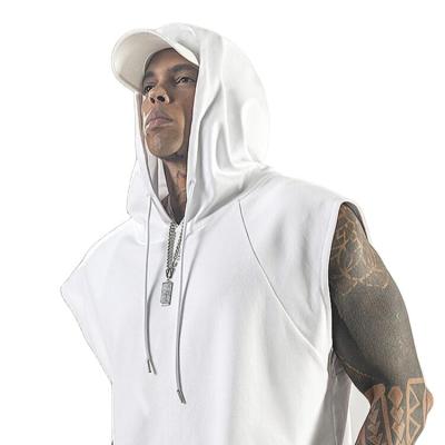 China Wholesale QUICK DRY White Custom Muscle Blast Hip Hop Cotton Sublimation Cotton Gym Bodybuilding Sleeveless Men Invest Men's Singlet for sale