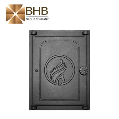 China Economical And Practical Modern Cast Iron Wood Stove Door for sale