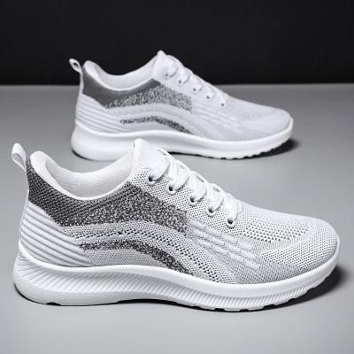 China 2023 New Spring Casual Men's Breathable Shoes Fly Woven Breathable Single Shoes Korean Lace Up Sneakers for sale