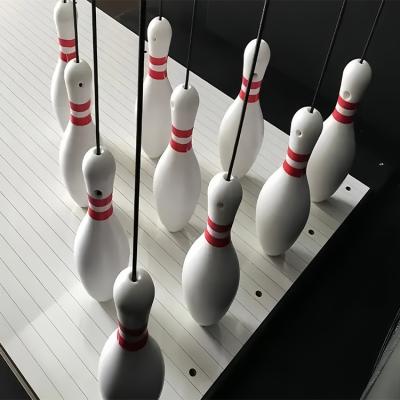 China Black Durable Bowling Alley With String Pinsetter Duck Pin Bowling Lane For Fast Roi for sale