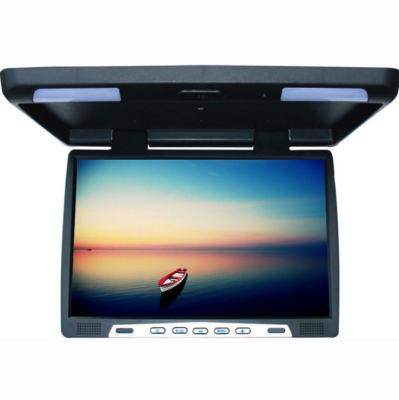 China RGB 15.4/17inch HD LCD Screen Digital Roof Mounted Flip Down Monitor Car LCD Display For Bus for sale