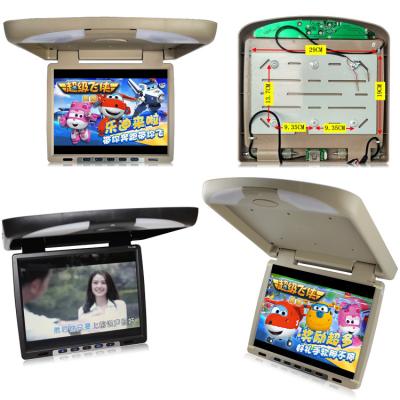 China 17/19 Inch Quality Car Roof Top DVD Player Remote Control ABS Flip Down Down Celling Car TV Monitor With H-D-M-I for sale