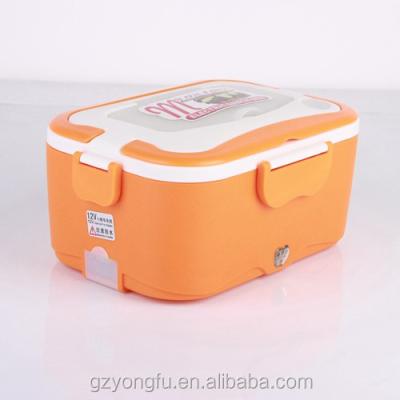 China New arrival car stainless steel portable electric heating lunch box for auto car travel 12/24v for sale