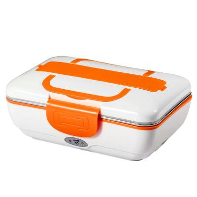 China 12v24v 220vStainless Two Function Heater Electric Lunch Box Hot Steel Portable Layers for Car and Travel Home Use Heating Tiffin Lunch Box for sale