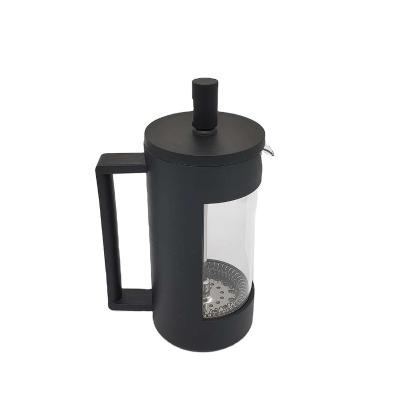 China Hot Selling Eco - Friendly Cheap 350ml Coffee Plunger Plastic French Press Teapot Outdoor for sale