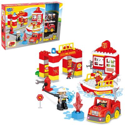 China Low Cost Familiar Baby Building Block Toys/Intelligence Toys Hand Fire Intelligent Children's Toy Control Diy 56 Pieces Building Block Toys for sale