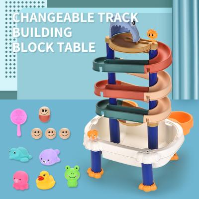 China Safe and healthy products. BSCI Labor Inspection Variety Multi Function Kids Track Table Building Children's Fun Educational Track Desk Toys for sale