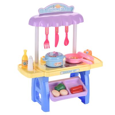 China Safe and healthy products. Wholesale BSCI Labor Labor Inspection Preschool Children Pretend Play Diy Cooking Kitchen Toy Sets Table Utensils Toys for sale