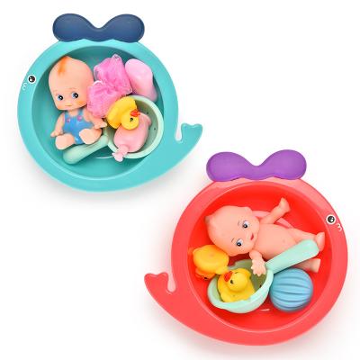 China Safe and healthy products. Wholesale Customized BSCI Labor Inspection Baby Bath Toy Bathroom Set Children Baby Bath Toy Set for sale