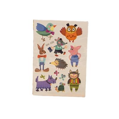 China High Quality Colorful Waterproof Lovely Cartoon Temporary Tattoo Stickers Temporary Kids Body Tattoo for sale