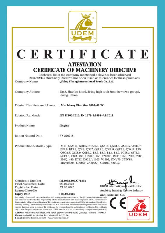 CE - Jining Yikang International Trade Co., Ltd.