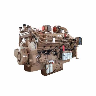 China Water-cooled Genuine Quality Ccec Kta50 1220kw Generator Diesel Engine 2500hp for sale