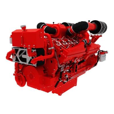 China Water-cooled Genuine Cummins QSK50 Water Cooling 16 Cylinders 1470hp Diesel Engine for sale