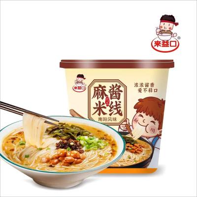 China Factory direct sales low-salt Chinese special butter flavor peanut sauce sesame snack instant rice noodles for sale