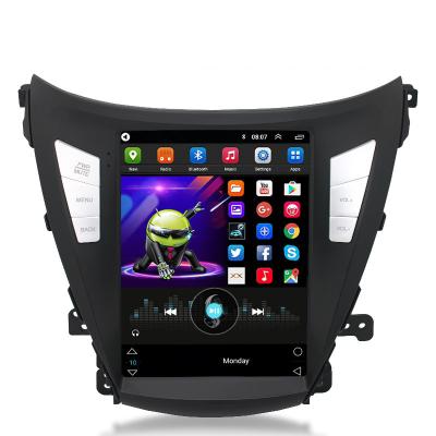 China GPS Android 9.0 10.4' Vertical Touchscreen For Hyundai Elantra 2012-2016 Tesla Style Car DVD Player Multimedia Autoradio 2 Din for sale