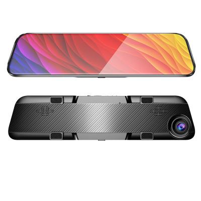 China 12Inch Waterproof Car DVR Dual Mirror HD1080 Lens With Rear View GPS Camera IPS Dash Cam Camera VCR for sale