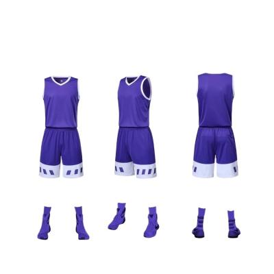 China Red Color Design Team Discount Antibacterial Wholesale Custom High School Basketball Uniform for sale