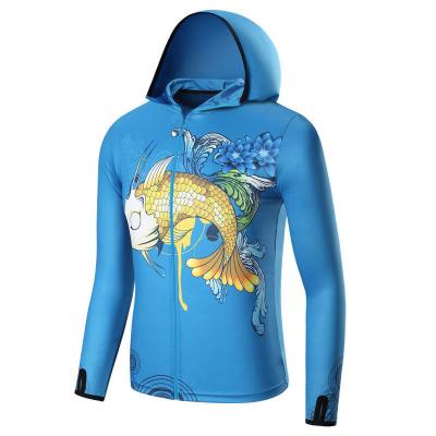 China Antibacterial Custom Quick Drying Long Sleeve Fishing Shirt Sweatshirt UV Protection for sale