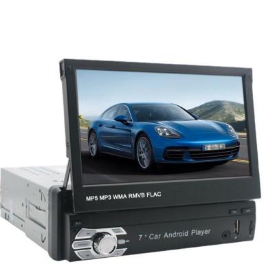 China GPS 7 Inch Universal Car Stereo Player Radio Android Din GPS Reverse Telescopic Single Touch Screen for sale