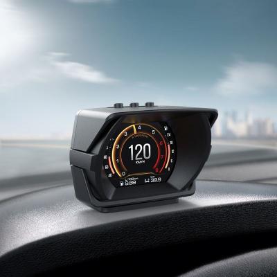 China New Arrival 2.8 Inch Car HUD Head Up Display OBD GPS Slope Automotive Accelerometer APP Control for sale