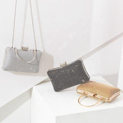 China Fashion Factory Supply Direct Hand Carry Crossbody Diamond Box Dress Bag for sale