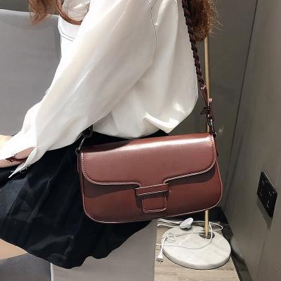 China New Arrival Fashion/Luxury/Normcore/Minimalist Lady Leather Bag Simple Design Women Shoulder Bag Fashion Woven Chains Square Cross - Body Bag for sale